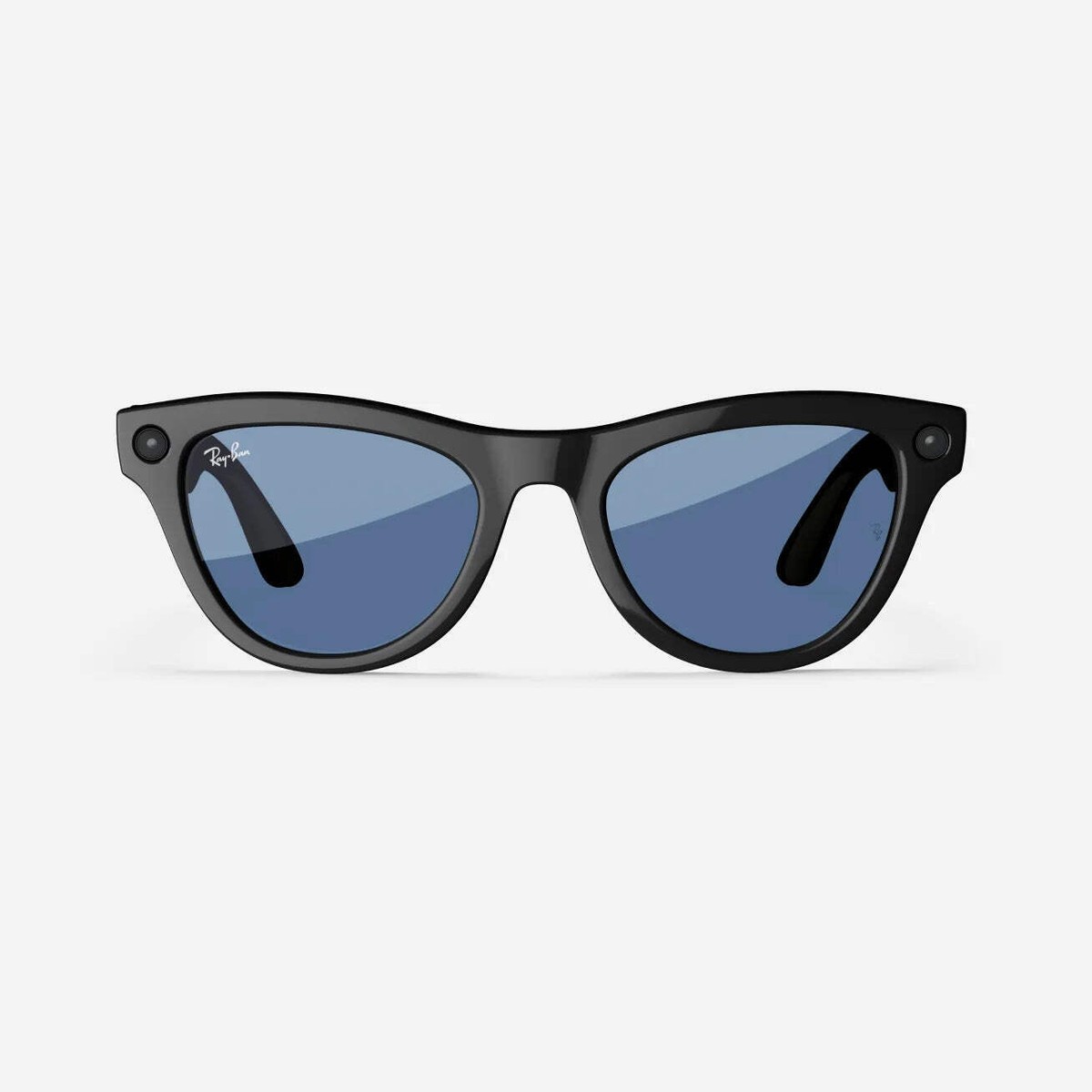 Ray-Ban Meta Skyler (Refurbished), Shiny Black / Cerulean