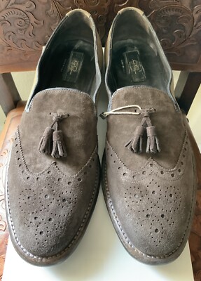 GABRIELE  PASINI MENS $1295 BROWN DRESS SHOES SZ. 10 / 43 NEW W BOX ITALY   