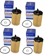 Set of 4 Hyundai/KIA Engine Oil Filter 26320-3CAA0 For Hyundai Kia Azera 10-14