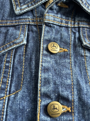 John Deere Denim Jean Jacket Size Youth Medium 5/6 - Picture 4 of 13