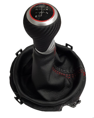 PASSEND FÜR AUDI TT/TTS  8J 06-2014 6G PREMIUM CARBON SCHALTKNAUF SCHALTSACK D1