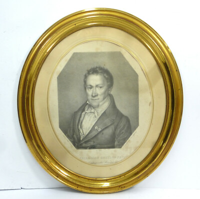 Brustbild Porträt Lithographie v B. Kehse Magdeburg NK2
