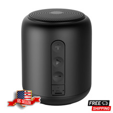 Waterproof Outdoors Portable Bluetooth Speaker, Strong Bass, Dual Pairing -Black