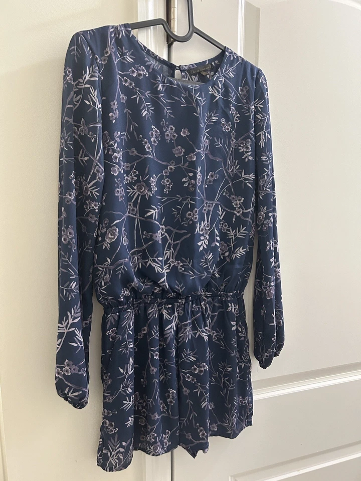 Lucca Couture Romper Womens Xs Colorful Long Sleeve Open Back Boho - Image 2 of 3