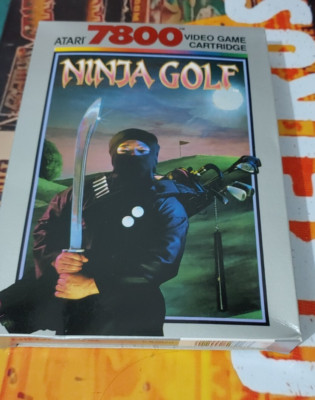 Ninja Golf (ATARI 1987) 7800 VCS (Modul, Manual, Box) works CIB NEWLIKE 8-bit