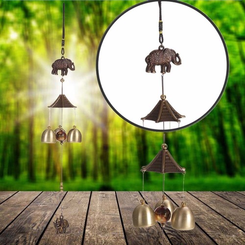 Elephant Wind Chime Ornament Hanging Decor Decorative Bell Home Windchimes - Picture 9 of 11