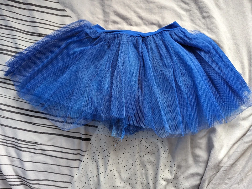 Falda Azul Tutú 30 cm Largo Talla Única Disfraz de Halloween Elegante Vestido en Capas Foto 2 de 4