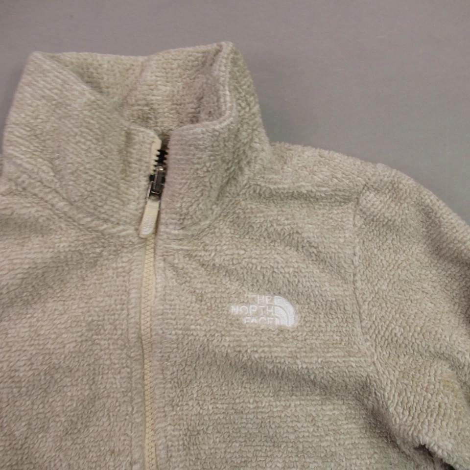 Chaqueta North Face Niñas Pequeña Manga Larga Bolsillos Ligera Cremallera Completa Blanca Foto 2 de 4