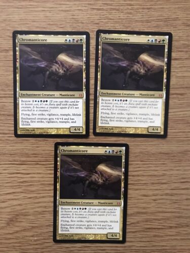 MTG magic the gathering X3 born of the gods chromanticore mythic Rare NM cards - Picture 1 of 7