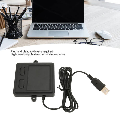 Touchpad USB cablato ad alta sensibilità design 2 pulsanti trackpad nero per Lap RHS - Foto 1 di 22