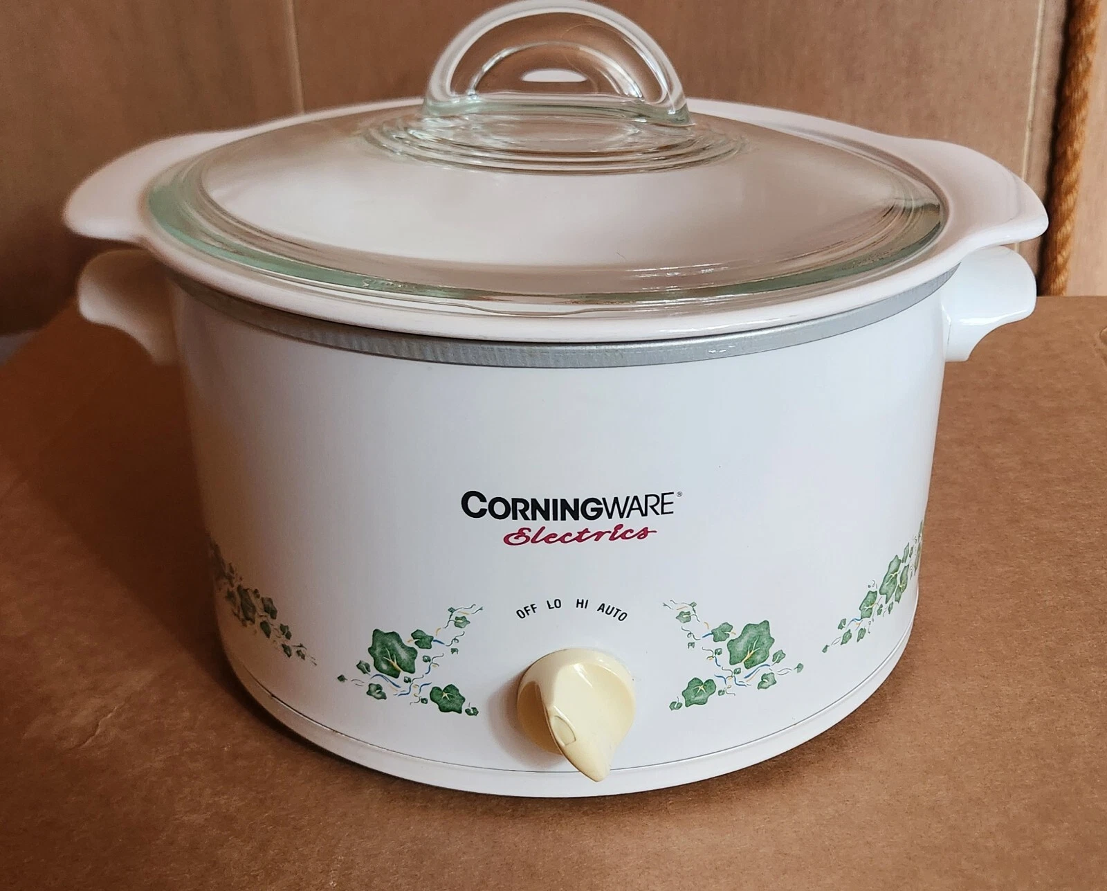 Corning Ware Electrics SC-4026 CALLAWAY IVY 4 Qt Crock Pot Slow Cooker