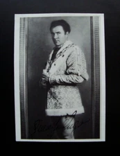 Autograph Lugo Giuseppe Tenore Rigoletto Photo Zoli Milano Teatro