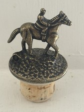 Blanton&rsquo;s Bourbon Bottle Stopper &ndash; Letter &ldquo;B&rdquo;&ndash; Horse & Jockey Cork Topper