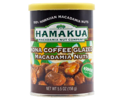 HAMAKUA MACADAMIA NUT COMPANY Kona Coffee Glazed Macadamia Nuts (5.5oz Can)