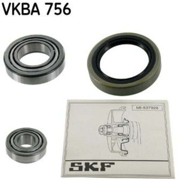 1X SKF Radlager Satz Radlagersatz Vorne Passend FüR Mercedes-Benz 190 W201-image