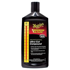 Meguiar  s Mirror Glaze M105 Ultra-Cut Compound, Pro-Grade Car 8 Oz, Factory