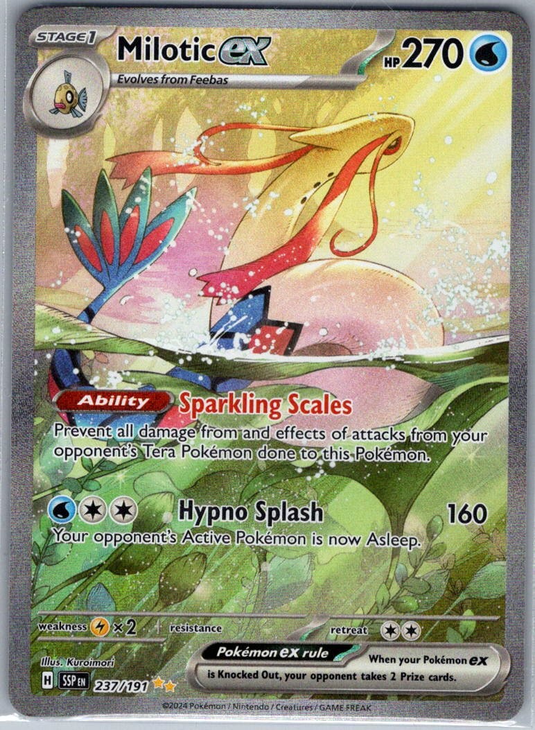 Milotic ex 237/191 SIR SV08: Surging Sparks - Pokemon Card - NM