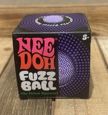 NeeDoh Fuzz Ball Nee Doh PURPLE Squishy NEW Authentic Schylling Manipulative Fun
