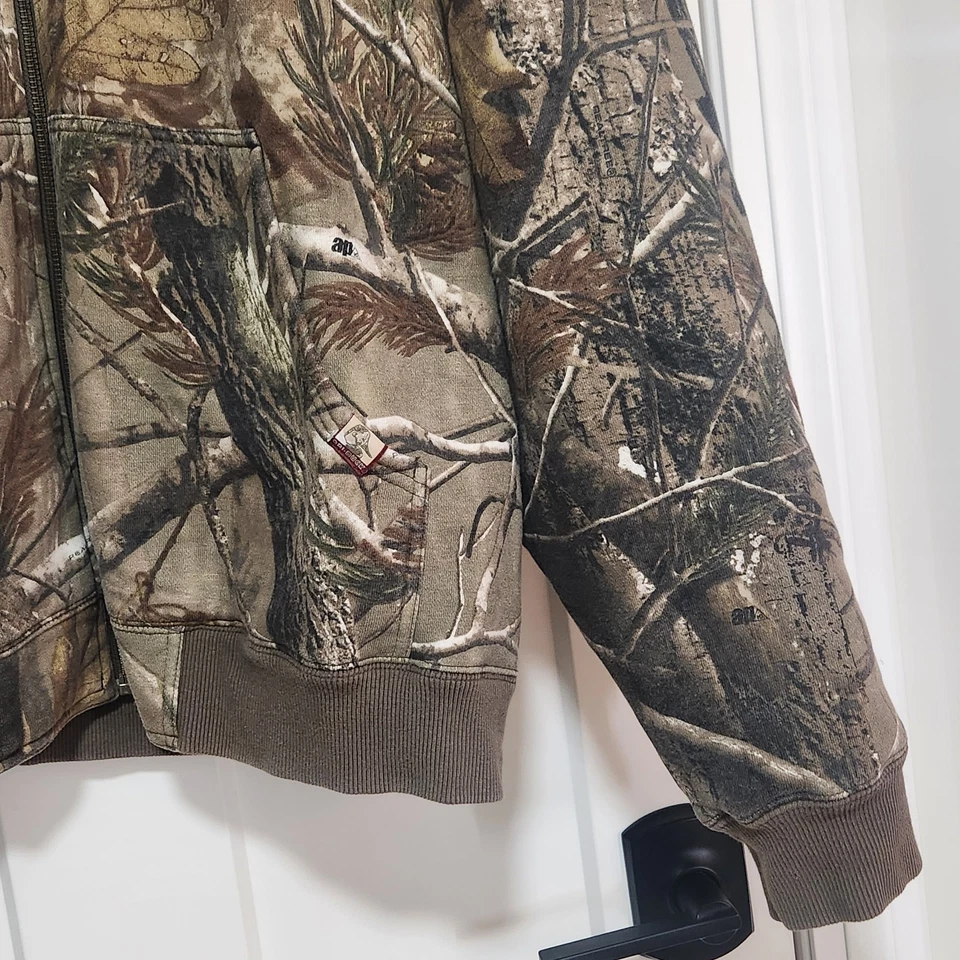 Dri Duck Realtree Camo Heavy Jacket, CAT embroidered, Hooded, Hunting, Outdoor - Image 3 of 4