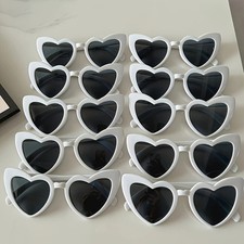 Heart Shape Sunglasses UV400 Wedding Bridal Shower Gift Party Glasses 10 Pcs