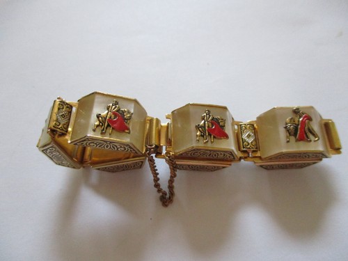 Vintage Damascene Bracelet 