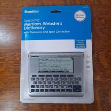Franklin Speaking Merriam Websters Dictionary...