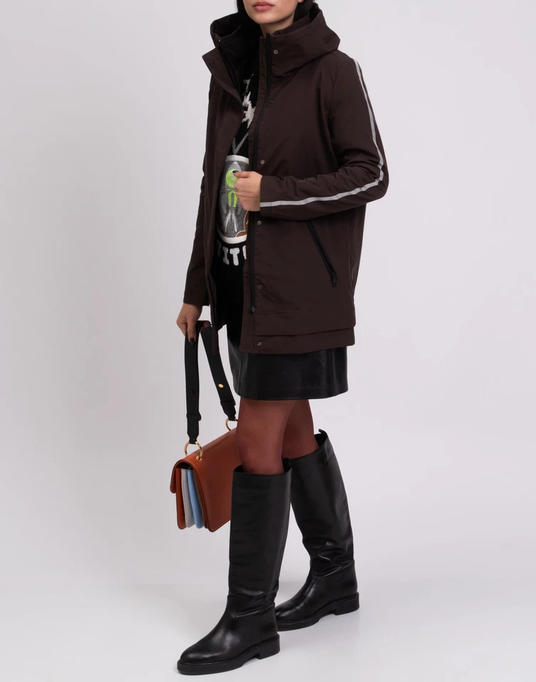 RRP €345 8 x ECOALF Sidney Coat Size S Waterproof 20K Breathable Concealed Hood - Image 2 of 4