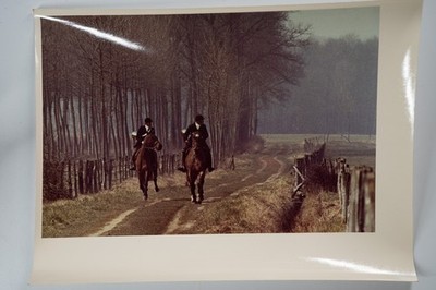 PHOTO Argentique	France	chasse à courre vénerie cheval 18X24cm	1970