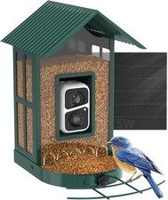Solio Smart Bird Feeder 5W Camera Solar Powered Camera Bird Feeder 2K Live Feed
