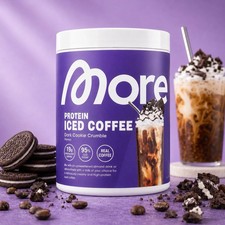 MORE Protein Iced Coffee 300g Dark Cookie Cru...