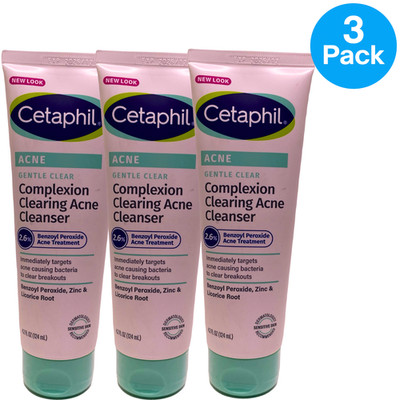 Cetaphil Gentle Clear Complexion Clearing Acne Cleanser 2.6% Benzoyl Peroxide 12