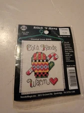 Needle Magic Inc Cross Stitch Kit Cold Hands Warm Heart NMI Stitch N Hang #4204