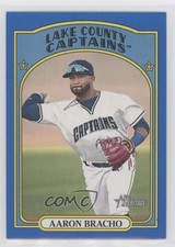 2021 Topps Heritage Minor League Edition Blue Border 2/99 Aaron Bracho #166 s1i