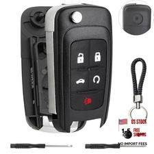5 Button Key Fob Shell Replacement for Chevy Cruze Camaro Impala Equinox GMC