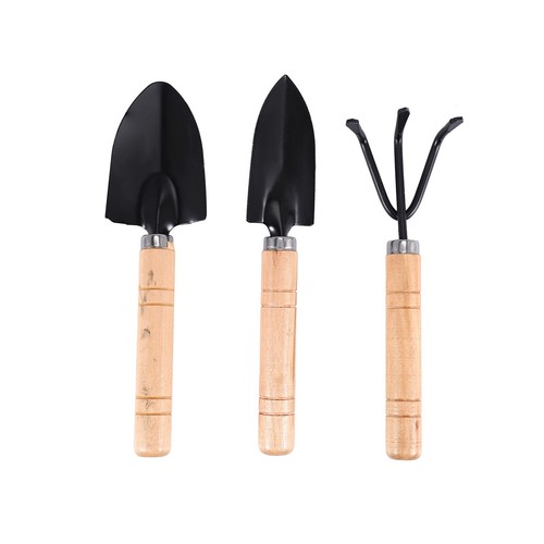 Lot De 3 Outils De Jardinage EverEarth En Bois De Hêtre – Pelle, Râteau Et Transplantoir – Jouets Écologiques FSC Pour Enfants