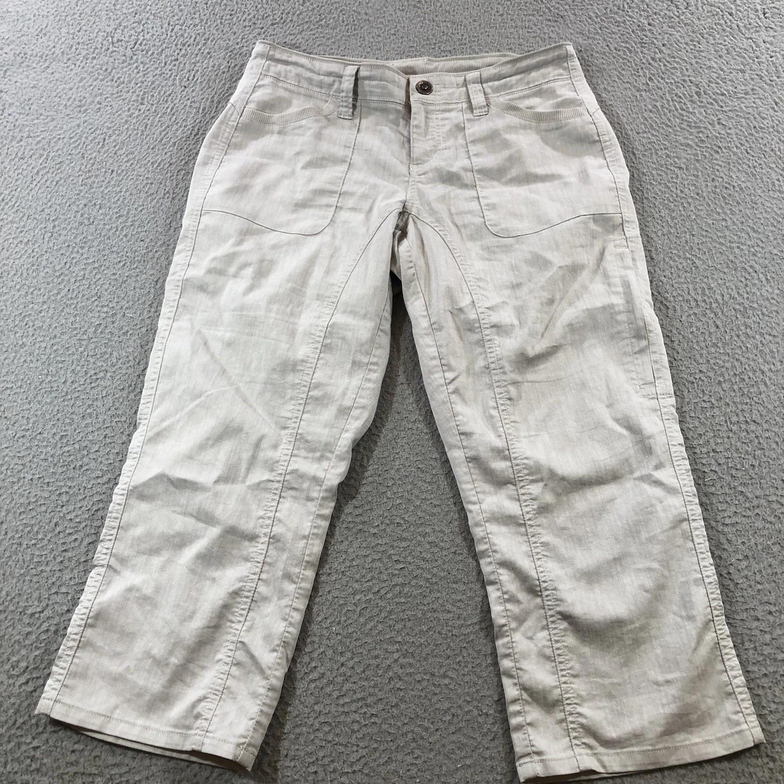 Kuhl Pants Women’s 4 Beige Straight Leg Outdoor Hiking Zip Pocket Utility Casual
Opens in a new wind
