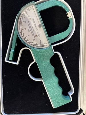 Vintage Lange Metal Skinfold Body Fat Caliper  CHECK DESCRIPTION 