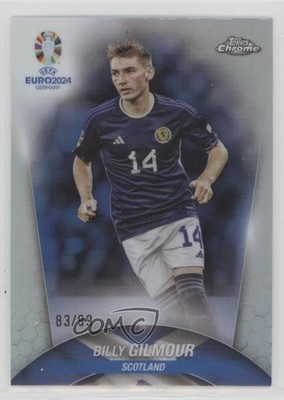 2024 Topps Chrome UEFA Euro Color Match Refractor 83/99 Billy Gilmour #3 11s9