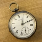 An antique solid silver cased WALTHAM open face pocket watch - spares / repair