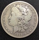 1896-O Morgan Silver Dollar, G+. E86