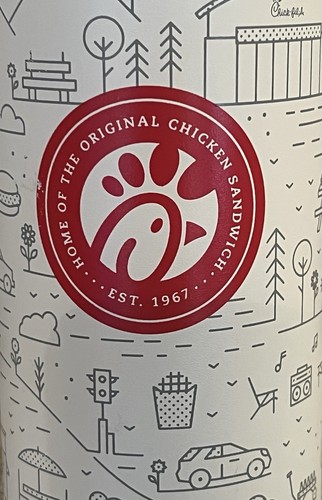 New Chick-Fil-A 40 Oz Limited Edition Metal Tumbler h2go *small scrape - Picture 2 of 10