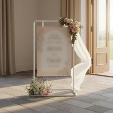 Wedding Arch Frame Adjustable Height Square Arch Stand Stable Horizontal Support