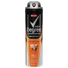 Degree Deodorant 3.8 oz Mens Dry Spray Adventure - THREE PACK