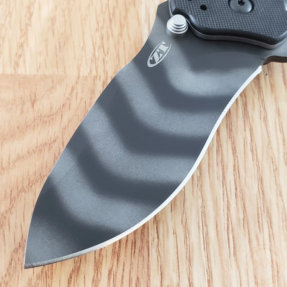 Cuchillo asistido tolerancia cero 3,25" CPM S30V hoja de acero inoxidable mango G10 Foto 3 de 4