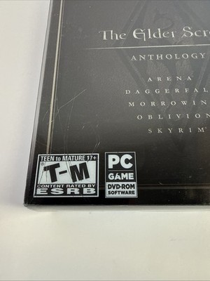 Elder Scrolls Anthology PC Skyrim Oblivion Morrowind New Bethesda