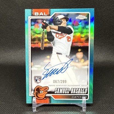 2026 Topps Chrome Samuel Basallo Teal Refractor Auto /299 RC #RA-SB Orioles 