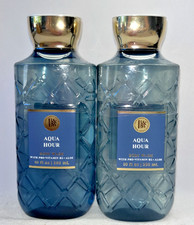 2 Aqua Hour Body Wash Bath  Body Works 10 fl oz