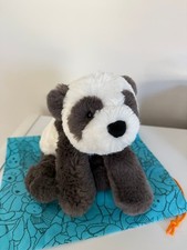 🐼Jellycat authentic Smudge Panda, New With Tags (NWT), Includes Dust Bag.✨