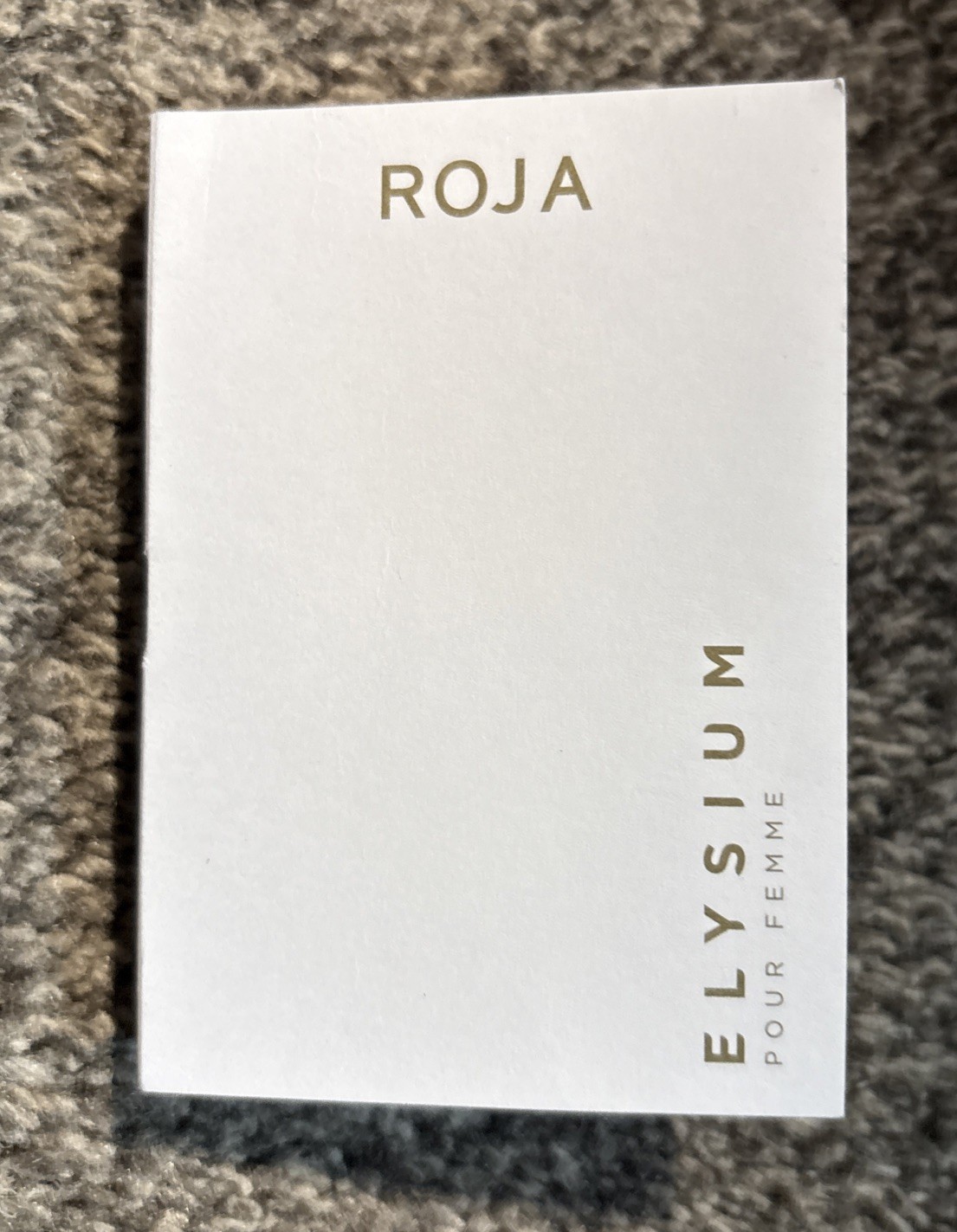 ROJA ELYSIUM POUR FEMME EDP  2 ML/0.07 FL.OZ  SPRAY CARDED SAMPLE FRESH NEW
