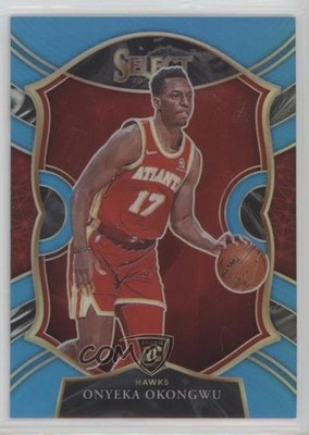 2020 Panini Select Concourse Light Blue Prizm /299 Onyeka Okongwu Rookie RC 14cm